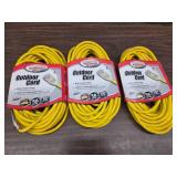 (3) Heavy Duty Extension Cords, 12/...