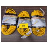 (3) Heavy Duty Extension Cords, 12/...