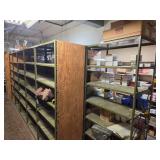 (11) Sections Steel Shelving, 36x24...
