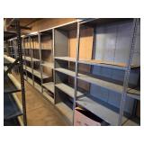 (10) Sections Steel Shelving, 36x18...