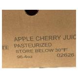D - CitrusSun Apple Cherry Juice Pasteurized - 96x4 oz Cups