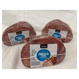 G - 3 Essential Everyday Boneless Hams with Natural Juices - approx 4-5lbs total