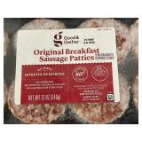 J - Good & Gather Original Breakfast Sausage Patties 12 oz - 4 Trays