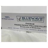 E - Blue Wave Sea Food Company Premium Frozen Pacific Pollock Fillets - 10 lb