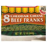 C&E - Nathan's Famous 8 Cheddar Cheese Beef Franks - 12 oz - 3-Pack