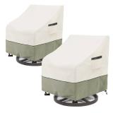 Outdoor 4pk of Swivel Patio Chair Covers 33' W 35' D 38.5' H $89.99 Retail - Brand New