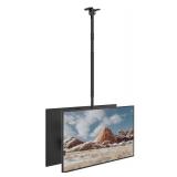 Dual Screen Ceiling TV Mount 43' to 86' TV Up To 176lbs Total $149.99 Retail - Brand New