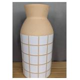 Set of 2 Tan Flower or Plant Vases 10' Tall - Brand New