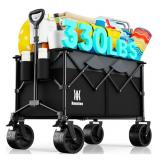 Collapsible Folding Wagon 330lb Capacity Black $99.99 Retail - Brand New