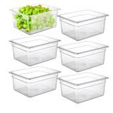 Food Pans Polycarbonate Containers 1/2' 6pk $55.99 Retail - Brand New