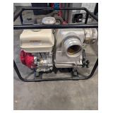 Honda GX340 Gas Engine with 4.5 Inch Discharge Pump on Frame