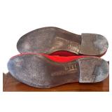 MC - Alberto Fasciani Red Suede Loafers - Size 37 1/2