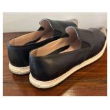 MB - Two Pairs of Miu Miu Slip-On Sneakers - Miu Miu Metallic Cap Toe Leather Slip Ons
