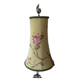 MB - Kinzig Maggie Table Lamp - Hand-Blown Green Glass, Silk Shade