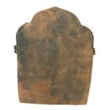 MB - Vintage Tibetan Ghau Prayer Box - Central Buddha and Intricate Embossed Metalwork