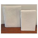 MB - Decorative Ceramic Duck with Two White Faux Ceramic Books