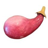 MB - Signed Artisan Crafted Eggplant Figurine