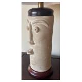 MB - Custom Tiki Head Table Lamp | Easter Island Head