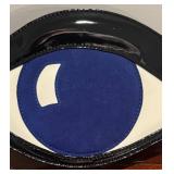 MB - Guinness Lulu Lulu Guinness Black and White Patent Leather Eye Clutch Bag