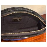 MB - Guinness Lulu Lulu Guinness Black and White Patent Leather Eye Clutch Bag