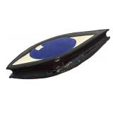 MB - Guinness Lulu Lulu Guinness Black and White Patent Leather Eye Clutch Bag