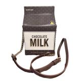 MB - Kate Spade New York "Crème de la Crème of Sips" Chocolate Milk Carton Crossbody Bag