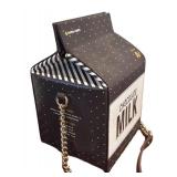 MB - Kate Spade New York "Crème de la Crème of Sips" Chocolate Milk Carton Crossbody Bag