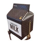 MB - Kate Spade New York "Crème de la Crème of Sips" Chocolate Milk Carton Crossbody Bag
