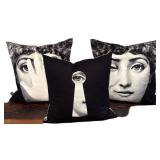 MB - Fornasetti Pillows - 3-Piece Accent Pillow Set