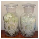 MB - John Derlan Platter with 2 Glass Jars, Vase and More