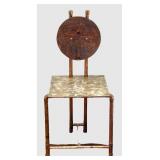 U - Christopher Poehlmann Handcrafted Metal Abstract Chair