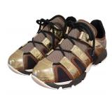 MC - Marni Sneakers - Mesh Upper with Gold Metallic Straps - Size 38