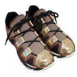 MC - Marni Sneakers - Mesh Upper with Gold Metallic Straps - Size 38