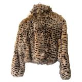 MC - Cassin New York Animal Print Fur Coat