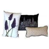 MB - Three Decorative Accent Pillows