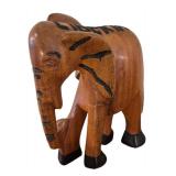 MB - Liberian Hand-Carved Wooden Elephant Decor