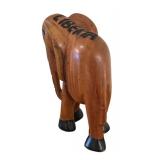MB - Liberian Hand-Carved Wooden Elephant Decor