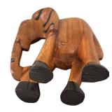 MB - Liberian Hand-Carved Wooden Elephant Decor