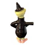 K - Artisan Created Ceramic Witch Figurine Teapot
