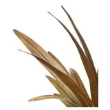 DR - Metal Plant Sculpture - Gold Toned Leaves