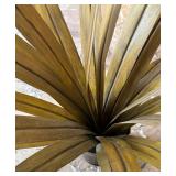 DR - Metal Plant Sculpture - Gold Toned Leaves