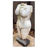 BY - Marble Female Torso Sculpture - Outdoor Garden Statue