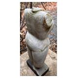 BY - Marble Female Torso Sculpture - Outdoor Garden Statue