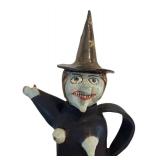 O - Ceramic Artisan Crafted Witch Teapot