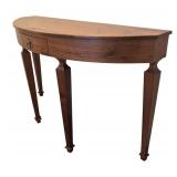 LL - Curved Front Console Table with Drawer