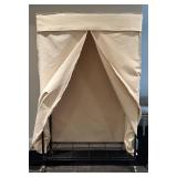 LL - Covered Clothing Storage Rack on Wheels