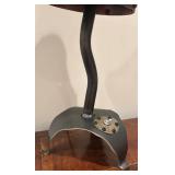 LL - Industrial Brutalist Style Lamp 18-Inch Copper Patina Shade with Rivets