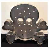 LLR - Large Metal Skull & Crossbones Decor