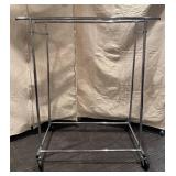 LL - Adjustable Chrome Clothing Rack on Wheels