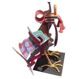 LL - Artisan Crafted Whimsical Metal Sculpture - Abstract Bird